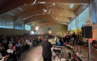 Chorgemeinschaft Reinhardtsdorf-Schöna e.V. - Jubiläumskonzert 65+2 in Reinhardtsdorf im Juni 2022 - voller Saal
