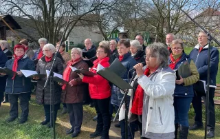 Chorgemeinschaft Reinhardtsdorf-Schöna e.V. - Ostersingen im Park 2023 - Ansprache